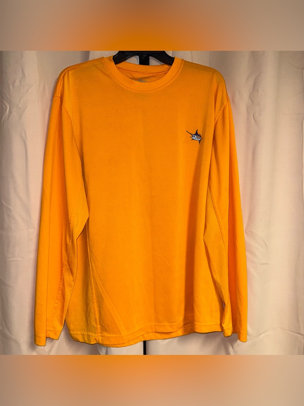 guy harvey orange long sleeve tee